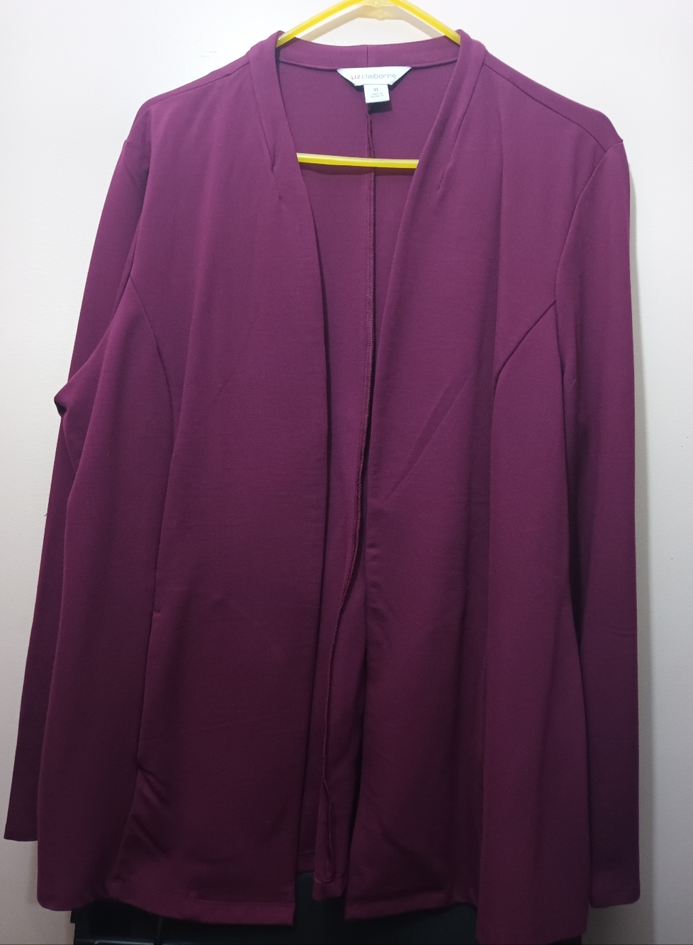 Liz Claiborne Plum Open-Front Blazer